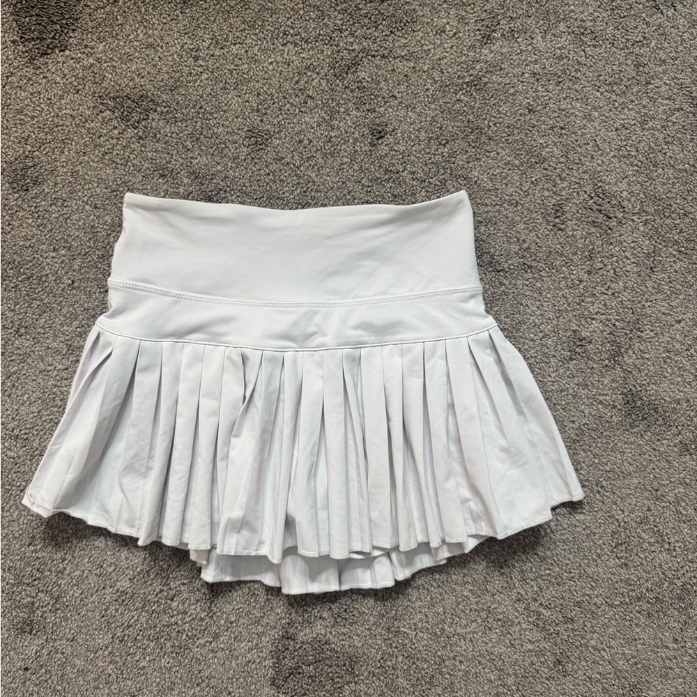 Gold Hinge Women’s Pleated Tennis Skirt - White - S